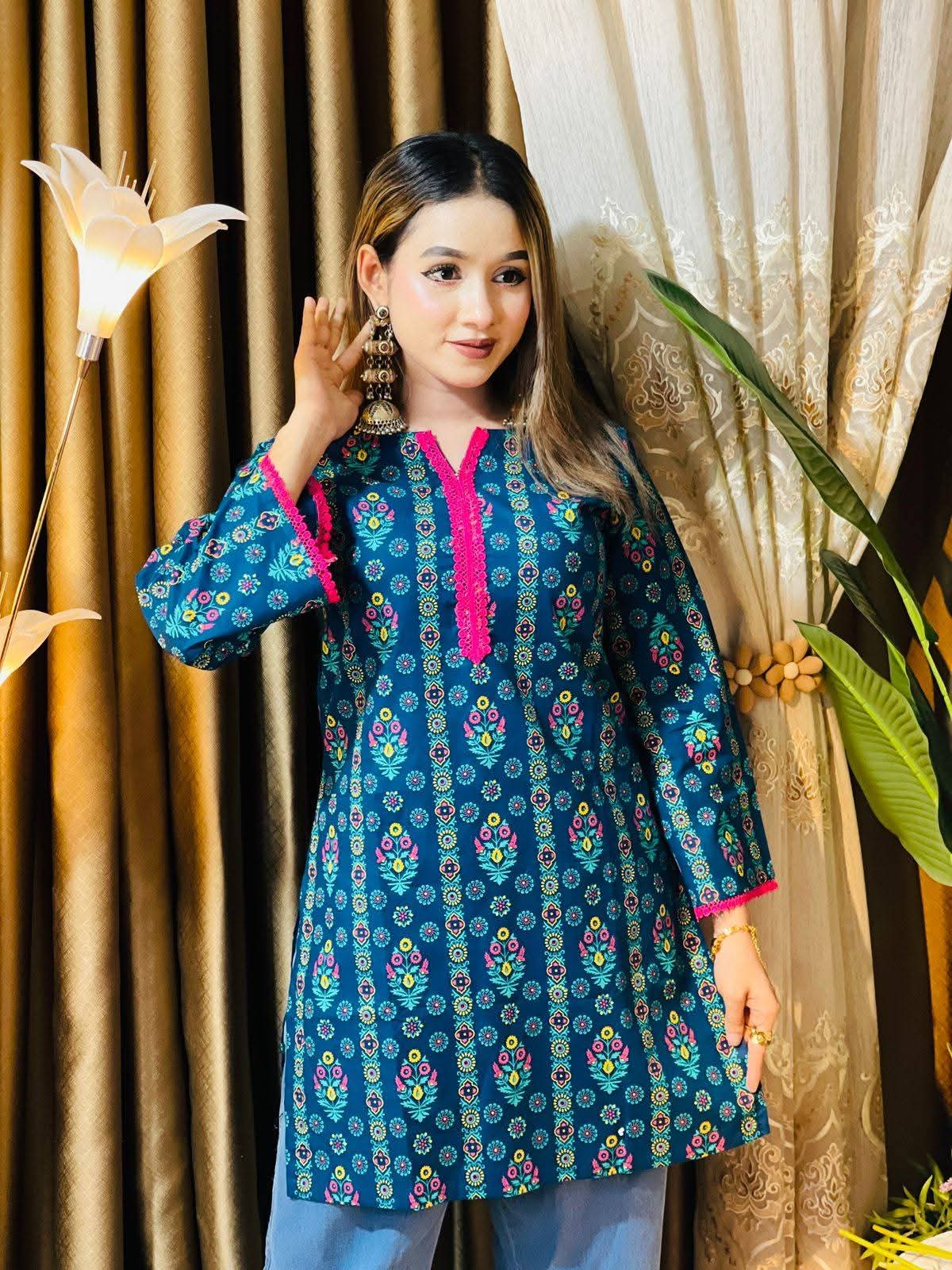 Trendy printed Short Kurti/Kameez Collection