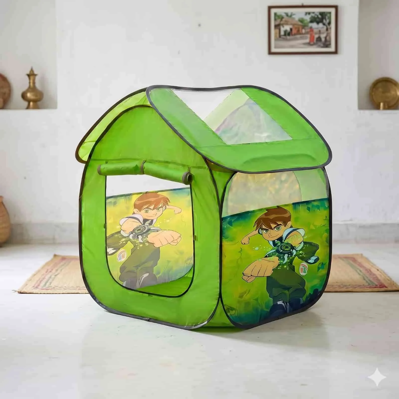Ben-10 Kureghor Kids Tent House – 100 Balls Free