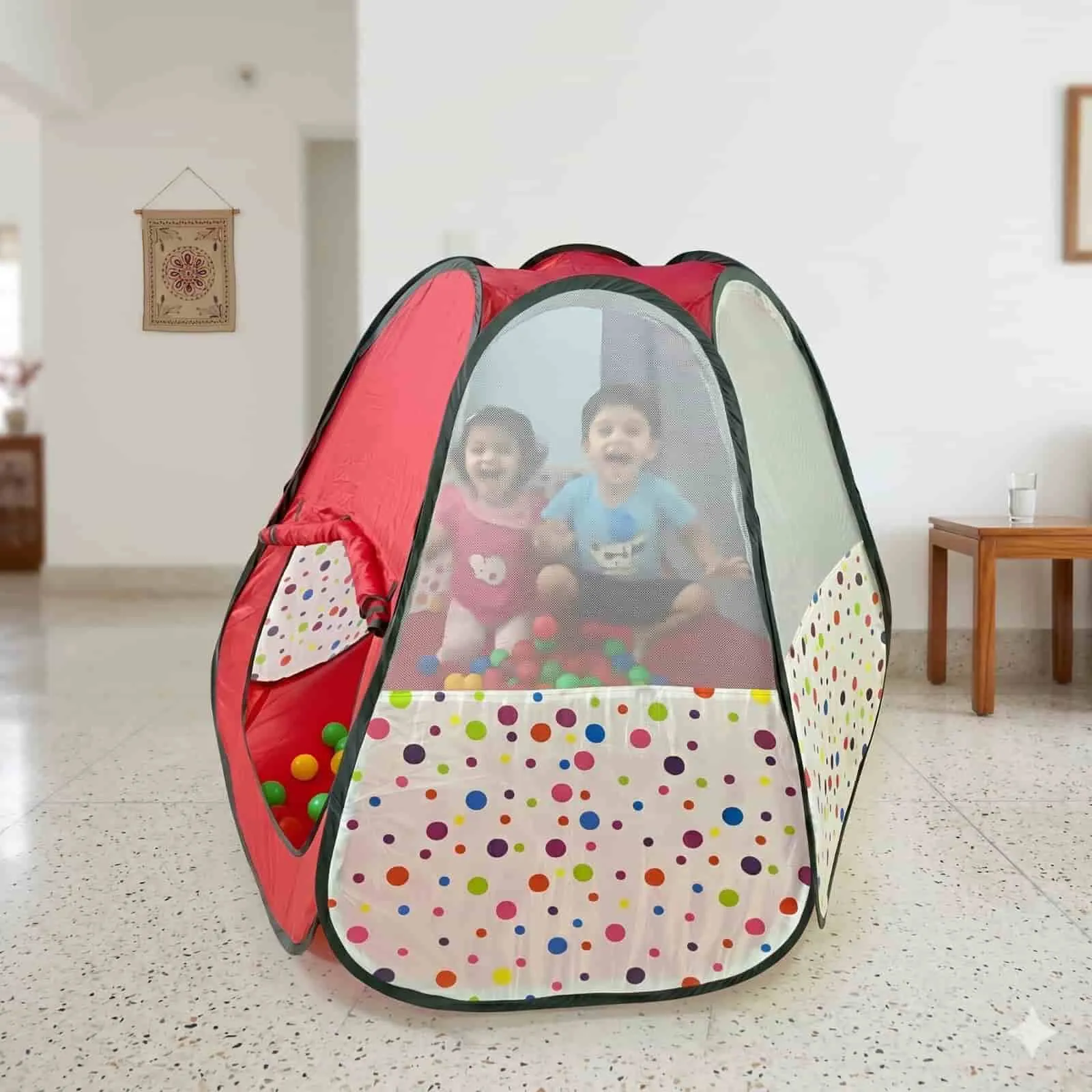 Ball Print Large size Tent House with 100 Balls