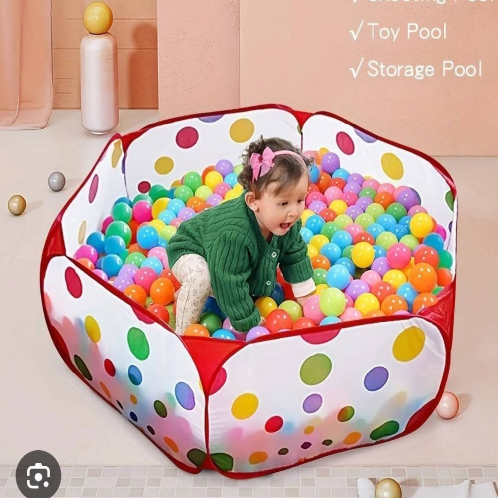 Fun Play Ball Print Kids Tent House – 100 Balls Free