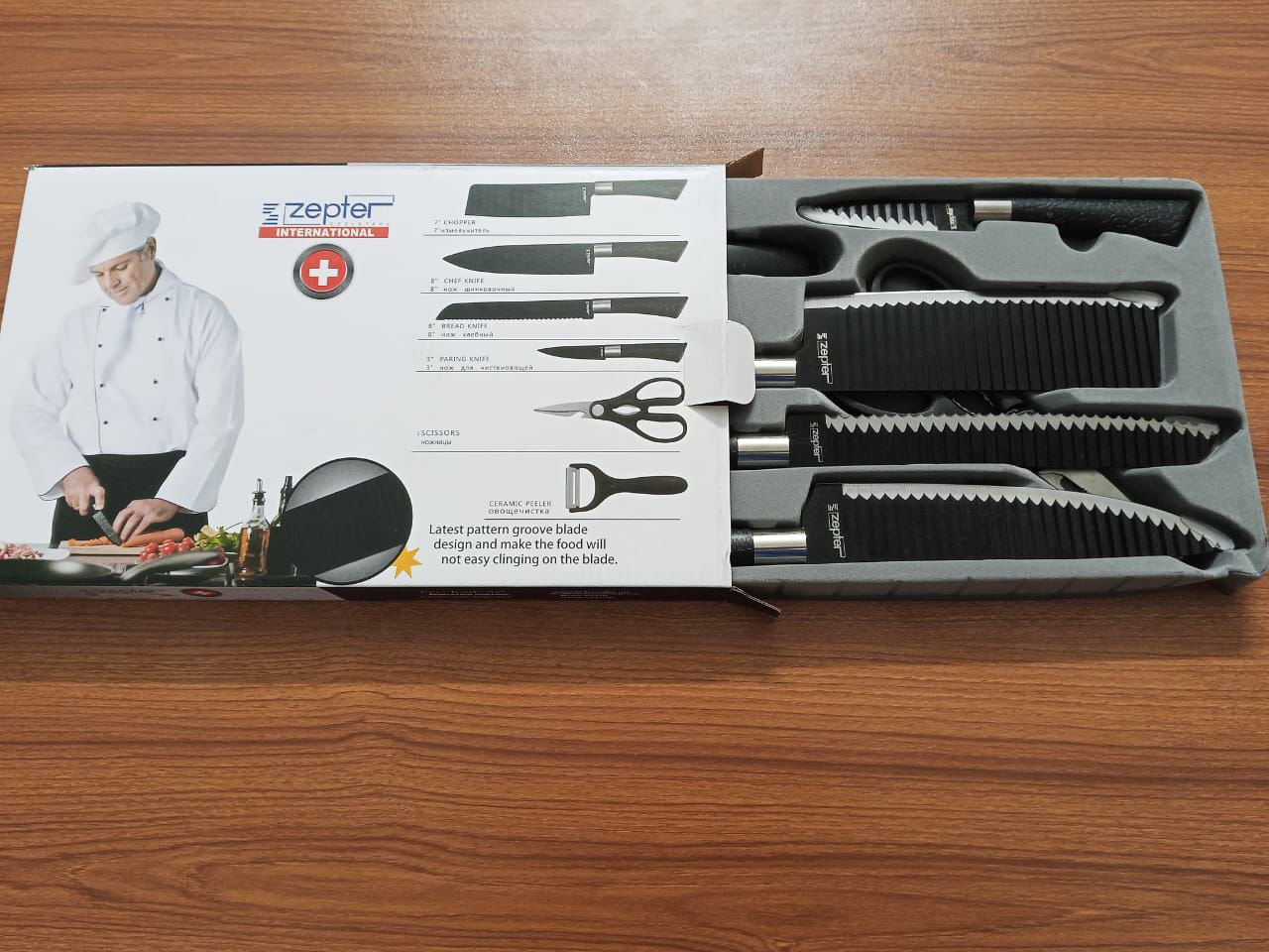 Zepter 6 Pcs Stainless Steel Kitchen Knife Set