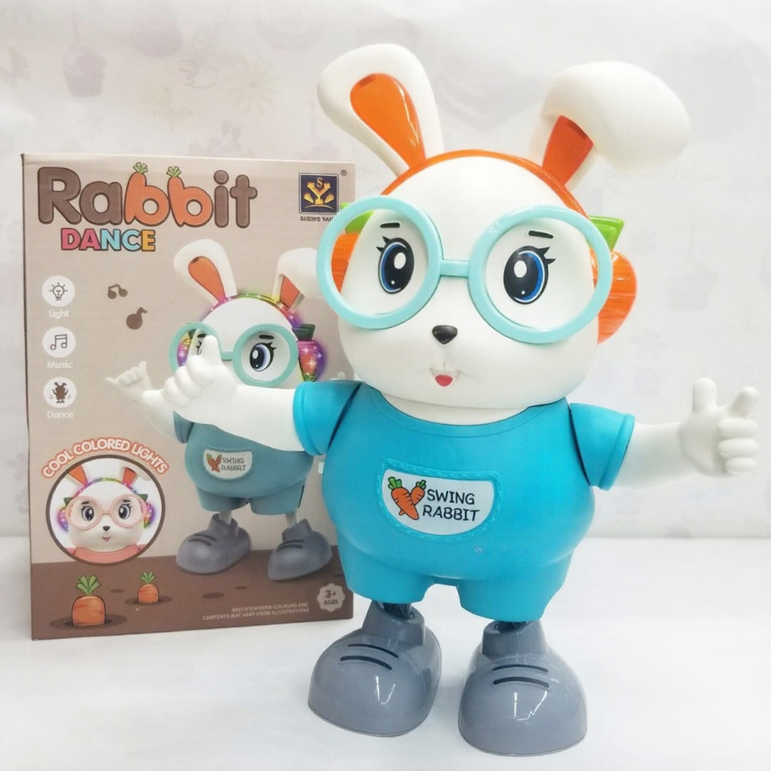Dancing Rabbit Toy for Kids – Cute Musical Electric Bunny with Light & Sound
